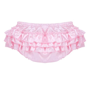 "Sissy Nylah" Satin Ruffled Bloomer