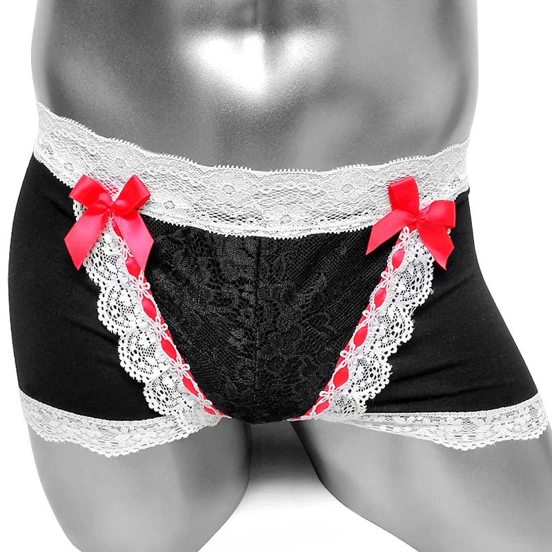 "Sissy Hazel" Lace Sissy Boxer