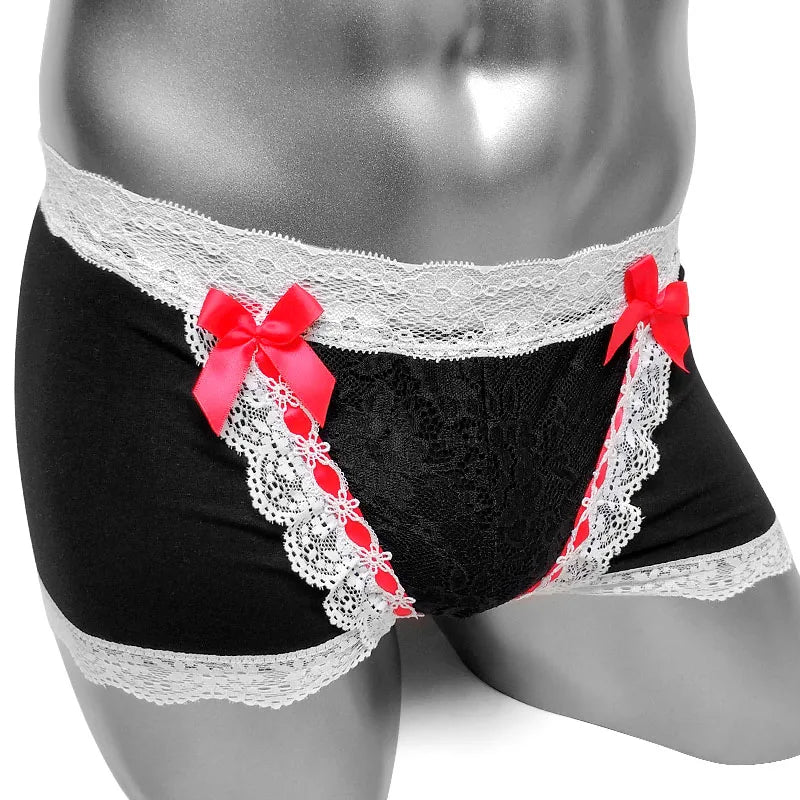 "Sissy Hazel" Lace Sissy Boxer
