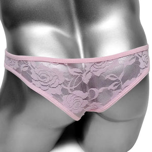 "Sissy Mallory" Lace Pouch Thong