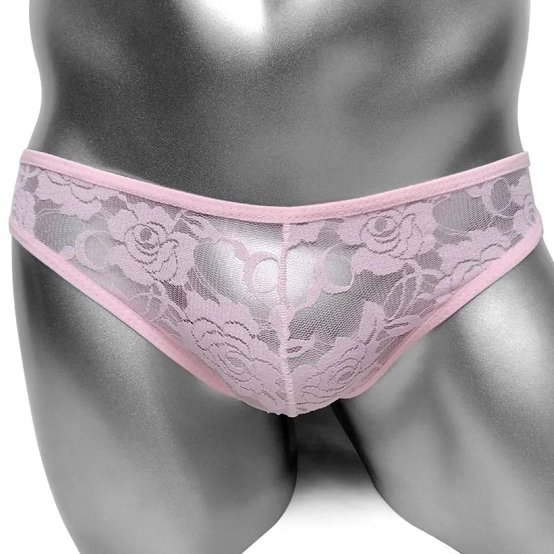 "Sissy Mallory" Lace Pouch Thong