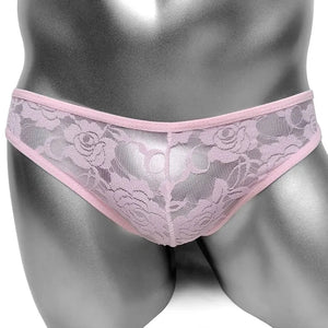 "Sissy Mallory" Lace Pouch Thong