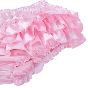 "Sissy Nylah" Satin Ruffled Bloomer