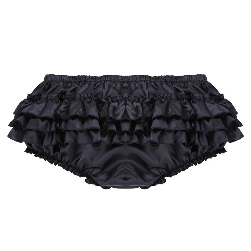 "Sissy Nylah" Satin Ruffled Bloomer