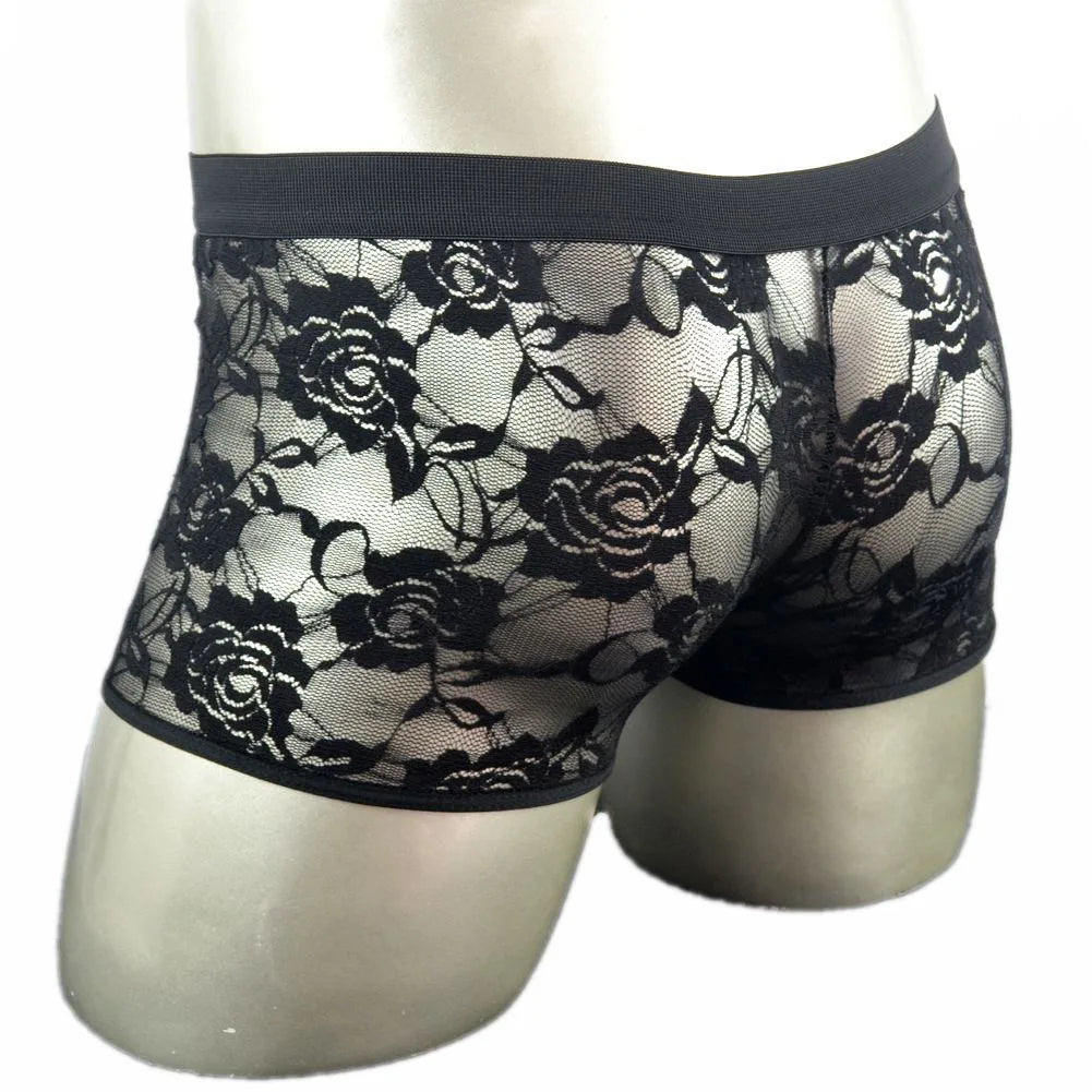 "Sissy Avery" Gay Floral Lace Brief