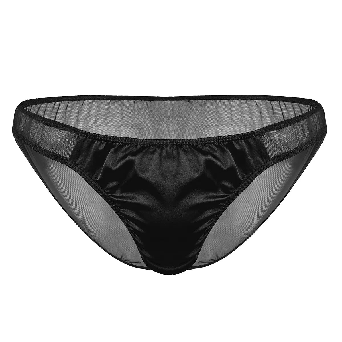 "Sissy Katie" See through Mesh Satin Briefs