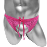 Load image into Gallery viewer, &quot;Sissy Michaela&quot; Floral Lace Thong Panties
