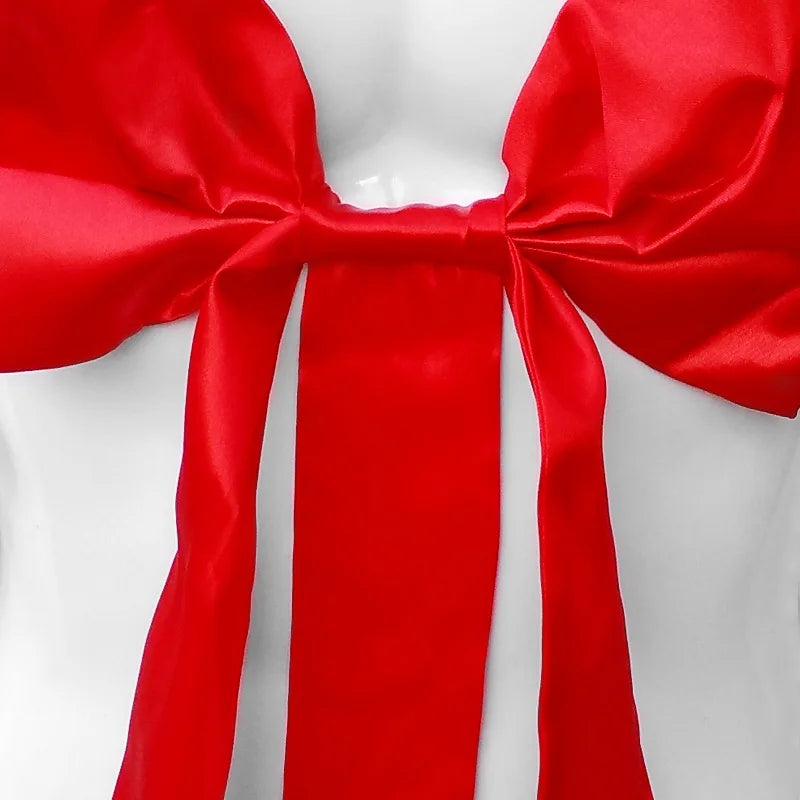 "Sissy Liam" Big Bow Backless Jumpsuit