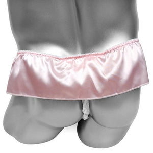 "Sissy Itzel" Satin Skirted Mens Thong