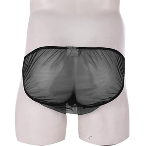 "Sissy Katie" See through Mesh Satin Briefs