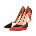 Load image into Gallery viewer, Pointed Toe Mix-Color Slip On Stiletto Pumps
