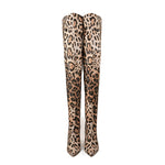 Load image into Gallery viewer, Leopard Pointed Toe Over The Knee Stiletto Boots
