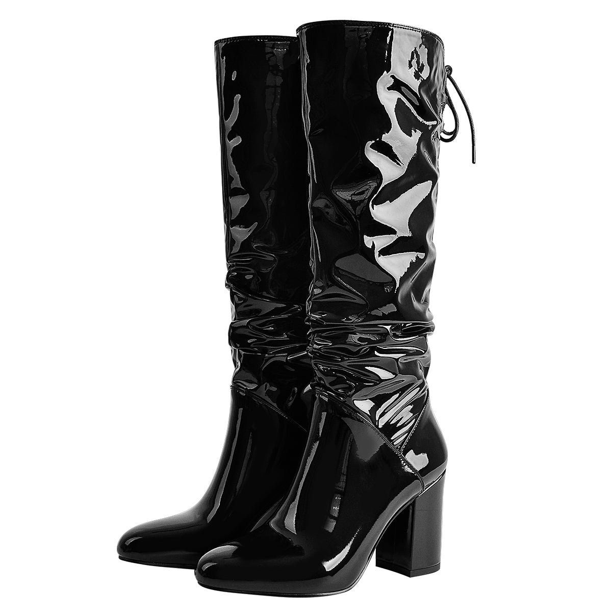 "Sissy Fernanda" Chunky Heels Boots for Guys