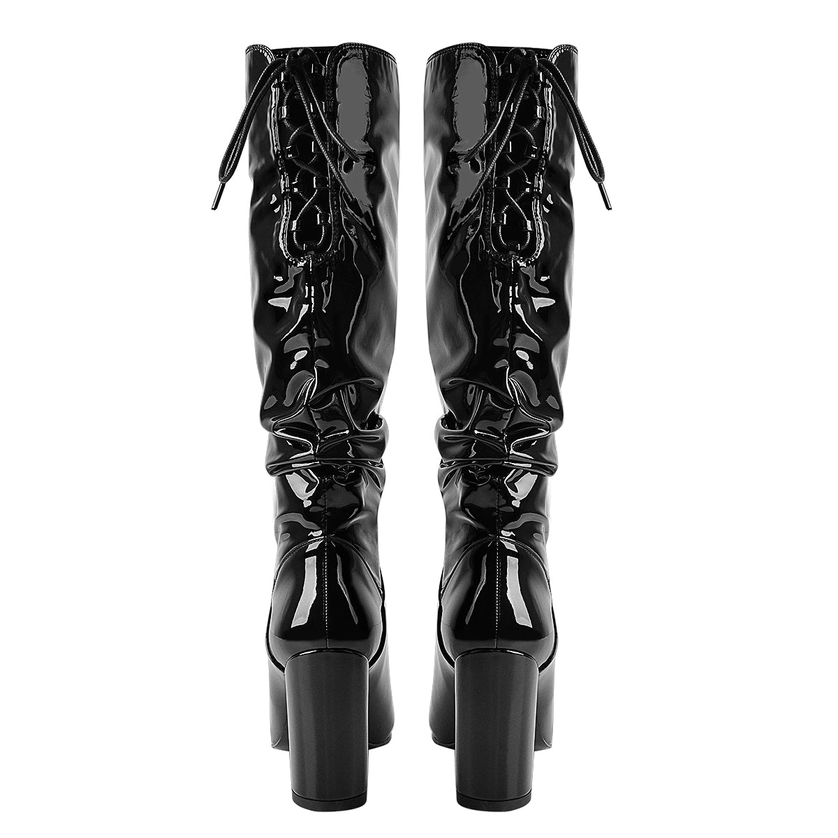 "Sissy Fernanda" Chunky Heels Boots for Guys