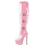 Load image into Gallery viewer, Leather Platform High Over The Knee High Heel Boot
