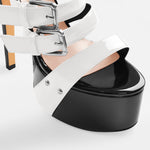 Load image into Gallery viewer, Platform Stiletto High Heels Buckle Sandals
