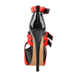 Platform Stiletto High Heels Buckle Sandals