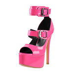 Load image into Gallery viewer, Peep Toe Platform Sandals High Heel Stilettos
