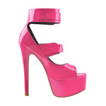 Load image into Gallery viewer, Peep Toe Platform Sandals High Heel Stilettos
