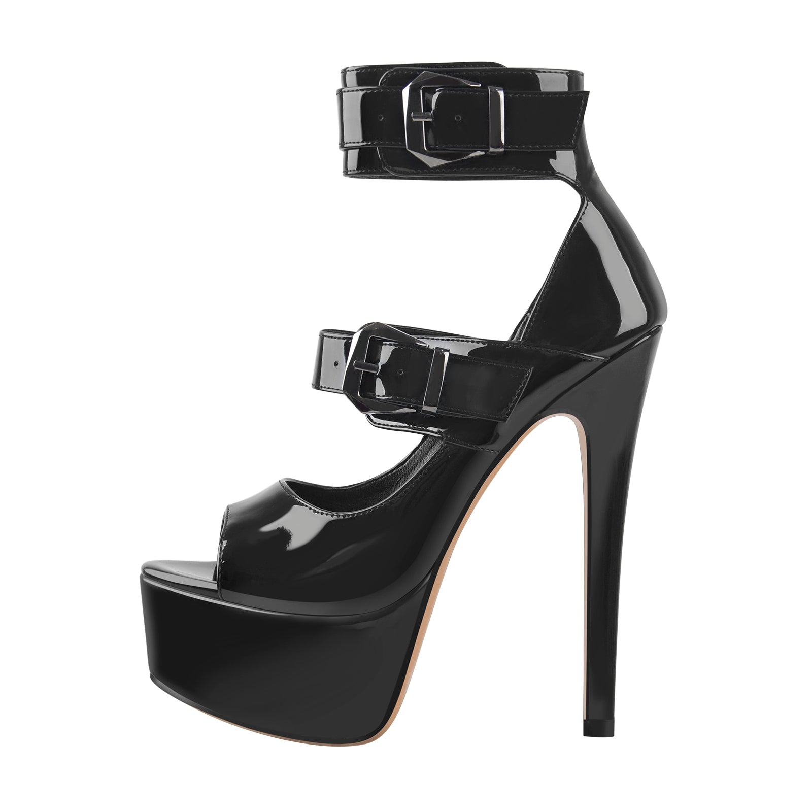 Peep Toe Platform Sandals High Heel Stilettos