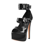 Load image into Gallery viewer, Peep Toe Platform Sandals High Heel Stilettos
