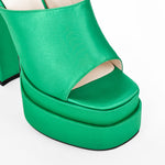 Load image into Gallery viewer, Platform Chunky High Heel Mules Sandals
