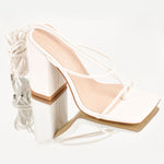 Load image into Gallery viewer, &quot;Sissy Rosemary&quot; Chunky Heels Sandals Feminine Male Shoes
