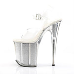 Load image into Gallery viewer, Clear Platform High Heel Ankle Strap Sandals
