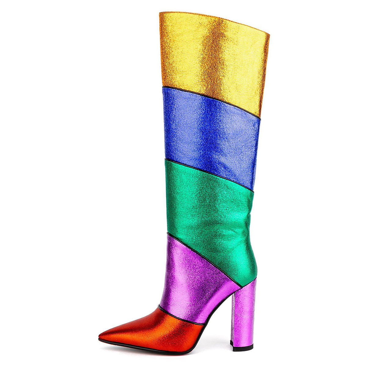 Colorful  Knee High Boots