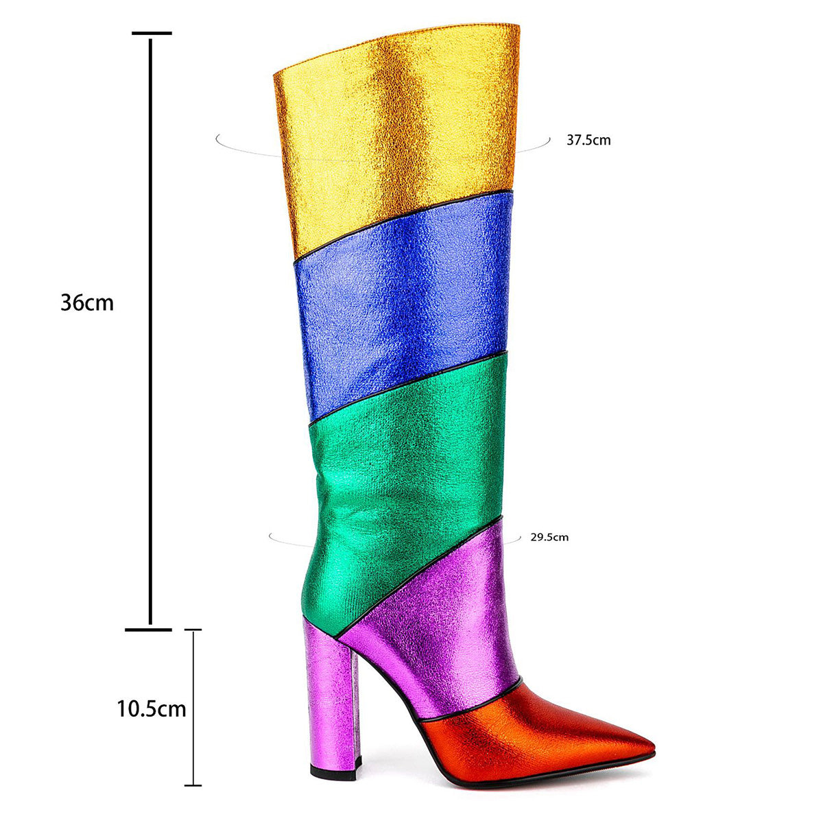 Colorful  Knee High Boots