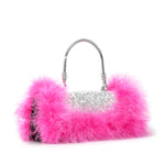 Load image into Gallery viewer, Rhinestone Feather Crossbody Handbags
