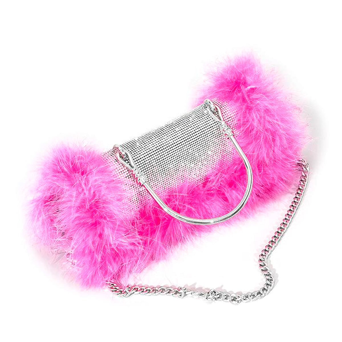 Rhinestone Feather Crossbody Handbags