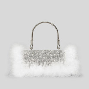 Rhinestone Feather Crossbody Handbags