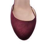 Load image into Gallery viewer, Platform Chunky High Heel Mary Jane Burgundy Pumps
