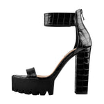 Load image into Gallery viewer, &quot;Sissy Adelina&quot; Chunky Heel Sandals for Men
