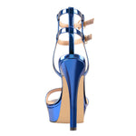 Load image into Gallery viewer, &quot;Sissy Alessia&quot; Ankle Double Buckle Strap High Heels Sandals Feminine Male Shoes
