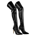 Load image into Gallery viewer, Pointed Toe Over The Knee Stiletto Stretch Boots
