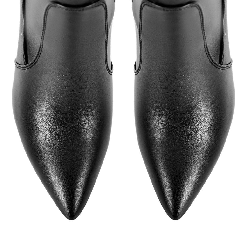 Pointed Toe Over The Knee Stiletto Stretch Boots