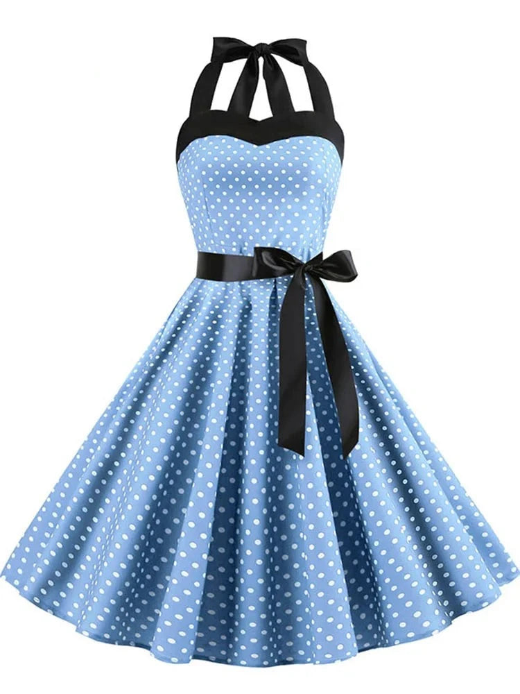 "Sexy Halter" Retro Backless Dresses