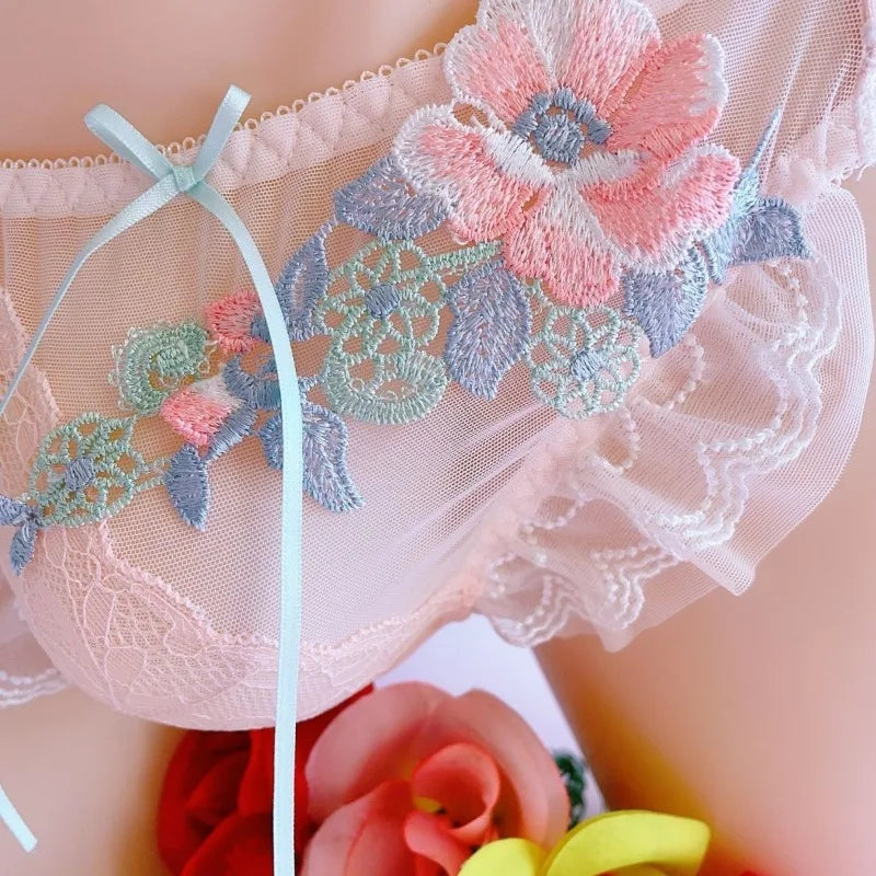"Sissy Merritt" Briefs | Men's Lace & Bow Frilly Panties for Crossdressing