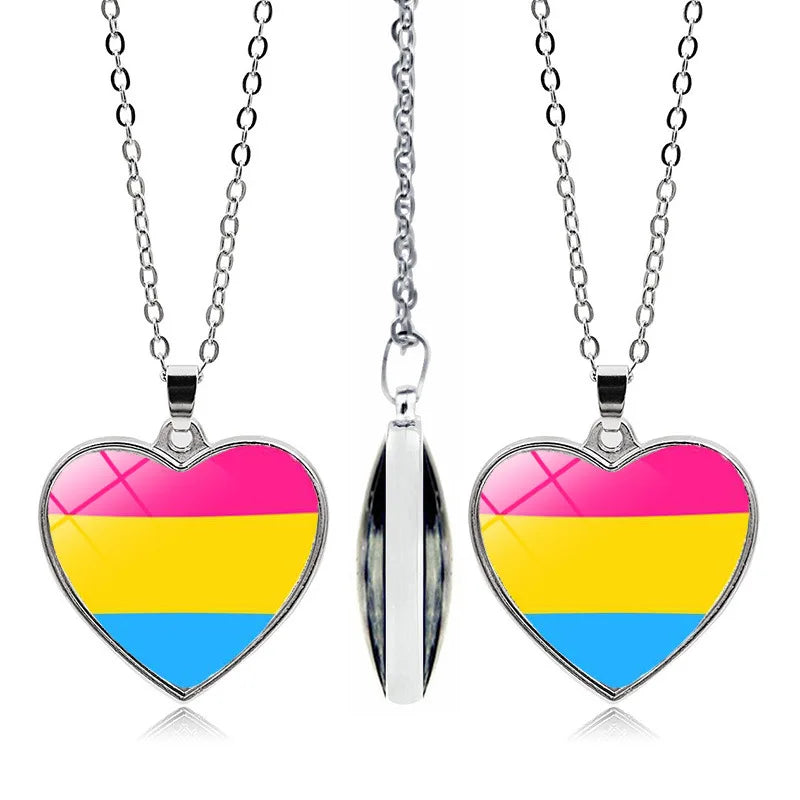 LGBT Gay Rainbow Pride Flag Necklace