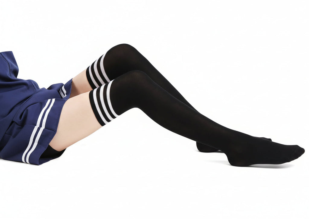 "Sissy Elani" Striped Long Socks