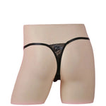 Load image into Gallery viewer, "Sissy Rynlee" Lace Embroidery Sheer Mesh Bikini Briefs — Feminine Crossdress Lingerie Panties
