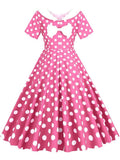 "Sissy Lylah" Vintage Polka Dot Midi Dress