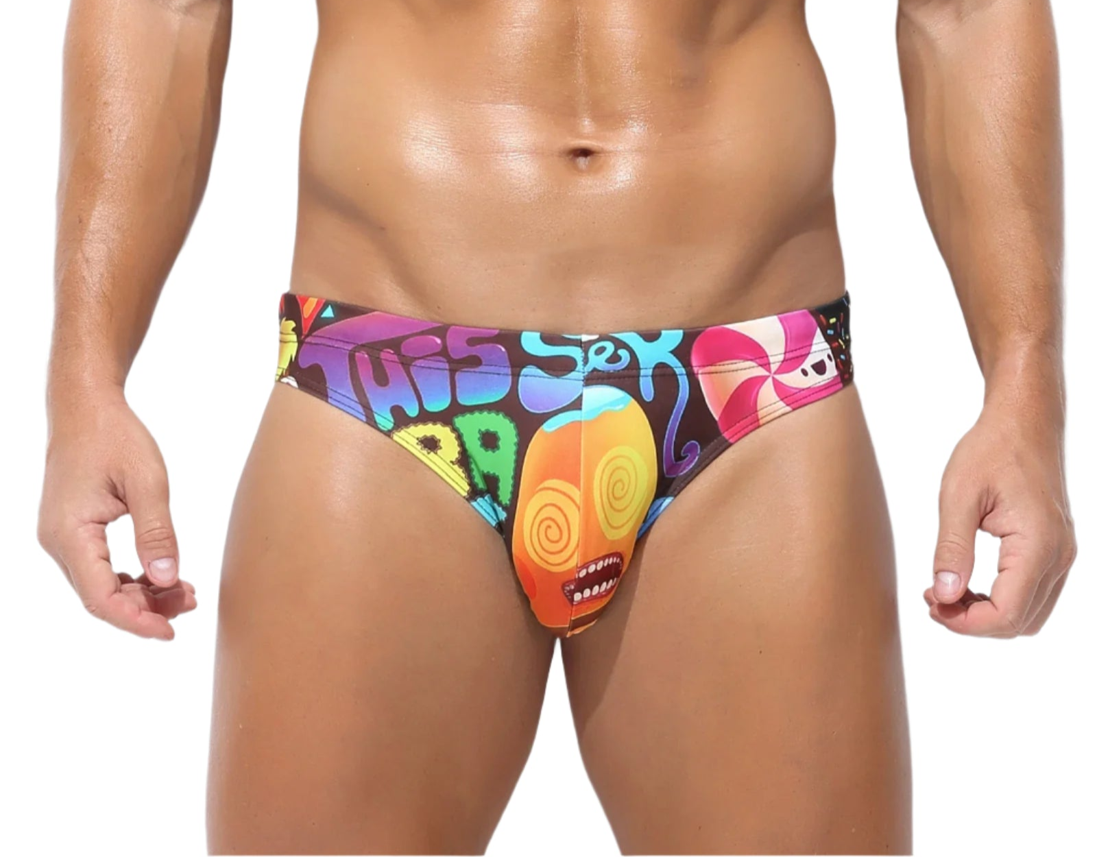"Sissy Jacqueline" Swimming Briefs Sexy Gay Swimwear