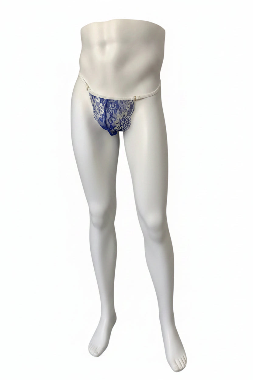 "Sissy Georgina" Men's Floral Lace G-String — Gay Pride Edition