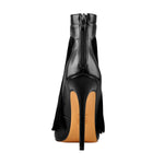 Load image into Gallery viewer, Fringe Pointed Toe Stiletto High Heels Ankle Pumps
