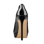 Load image into Gallery viewer, Low Platform Pointed Toe Stiletto Heels Pumps
