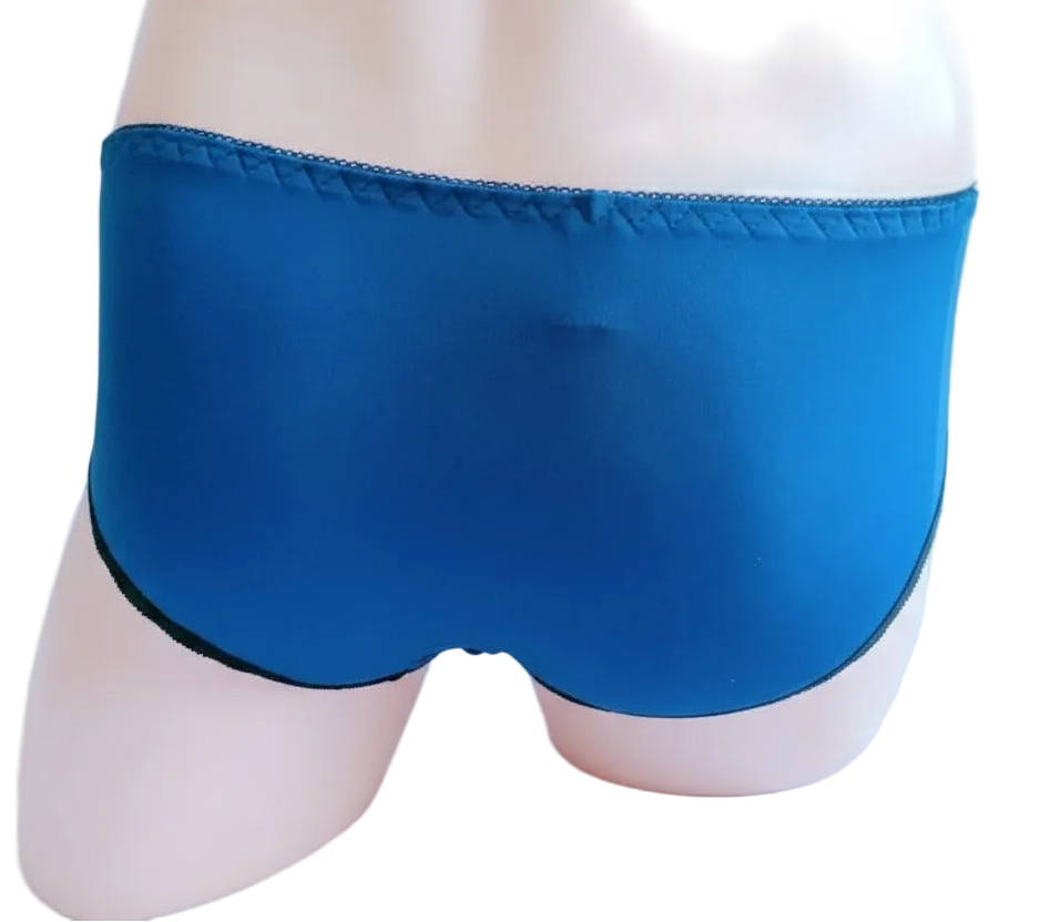 "Meilani" Ruffled Lace Sissy Briefs — Satin Knickers for Men