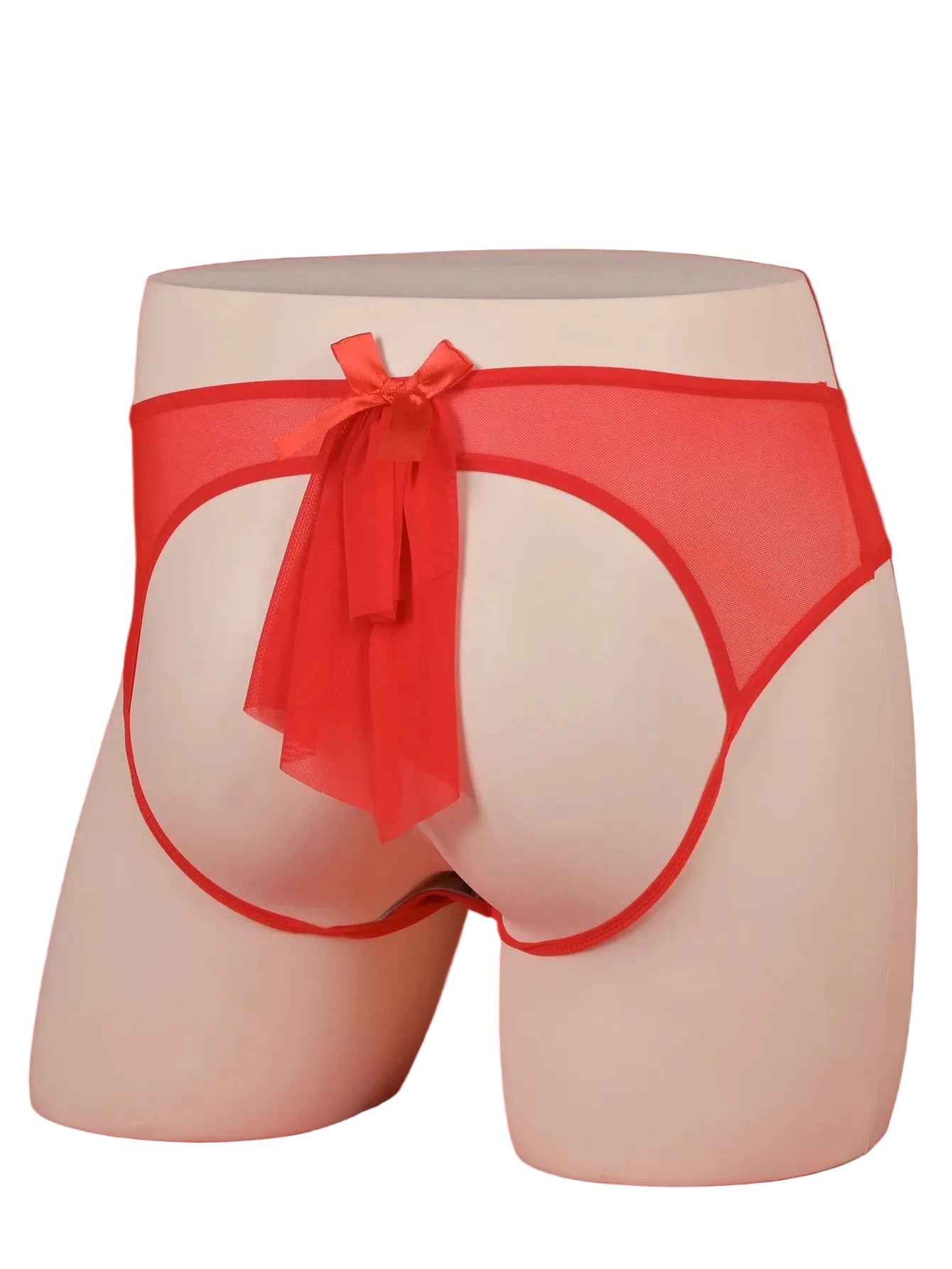 "Sissy Madisson" Bow-Detail Hollow Back Sissy Panties | Pouch Underwear